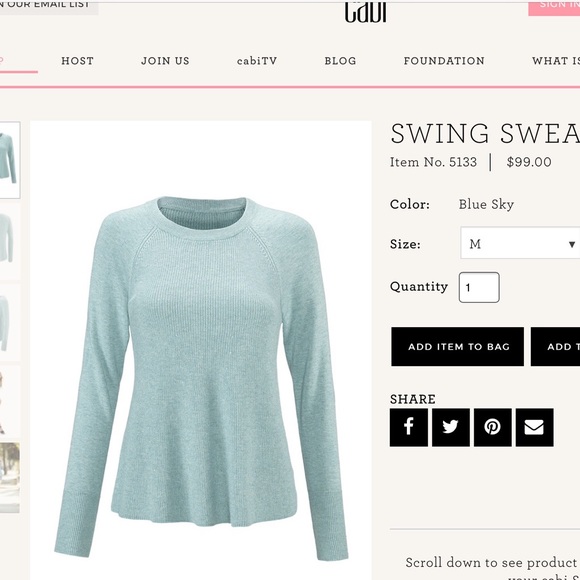 CAbi | Sweaters | Cabi Swing Sweater 
